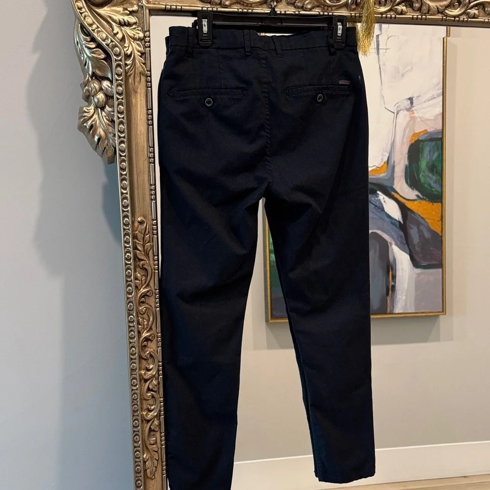 Zara Navy Chinos for Men
